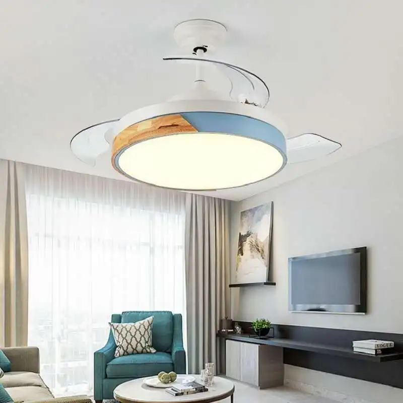 Потолочный вентилятор со светодиодной подсветкой потолочный с дистанционным