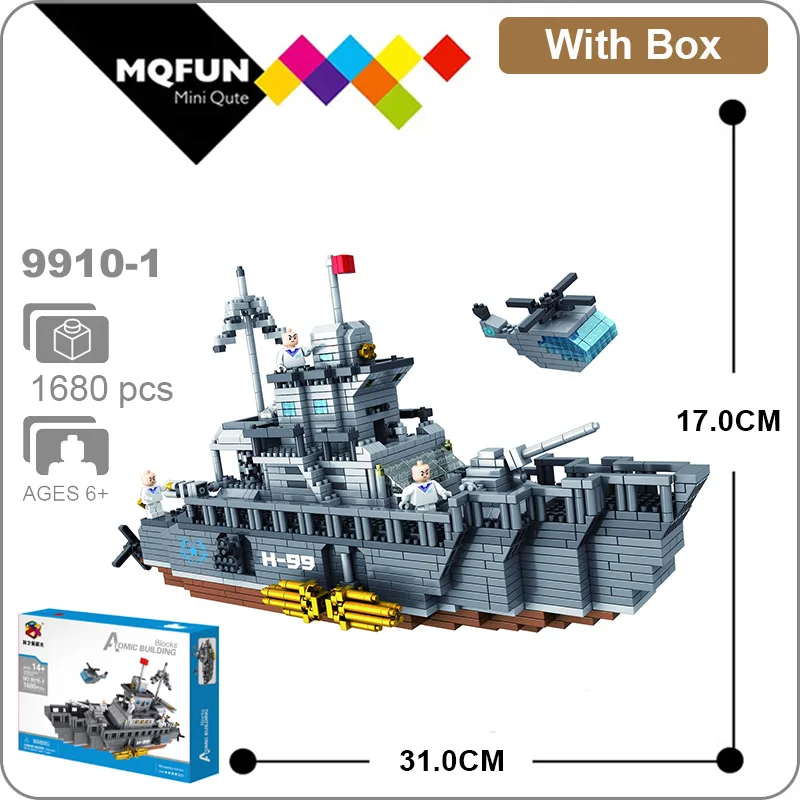 PZX Строительная звезда армия военное оружие Разрушитель корабль 3D модель DIY