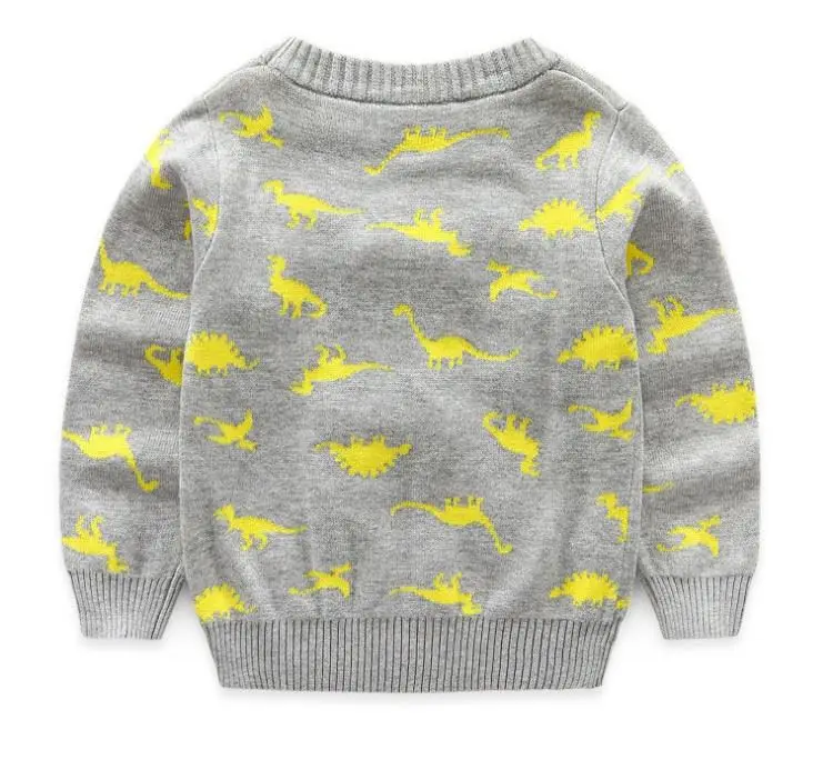 Свитер для мальчиков 3-8 лет повседневная верхняя одежда детская осенне-зимняя с