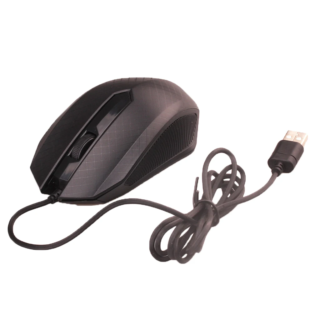Мини USB Проводная оптическая мышь 1200DPI с 3 кнопками для повседневного