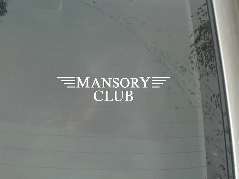Виниловые автомобильные наклейки Mansory с изображением клубного персонажа и