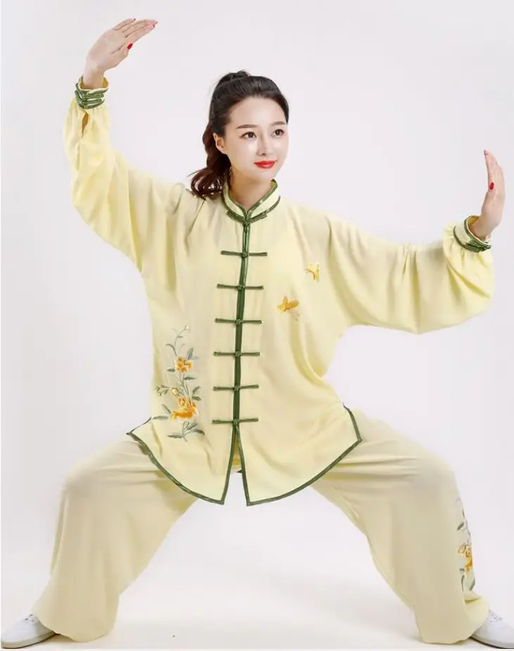 Высокого качества Женская украшенная обувь Тай Чи костюмы боевые искусства ушу