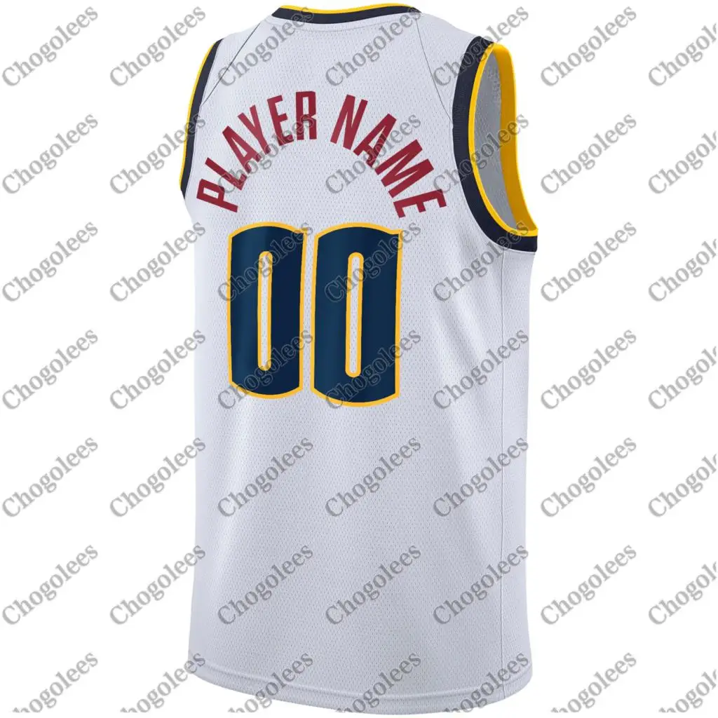 

Men Basketball Jersey Denver Swingman Custom Jersey Association Edition White