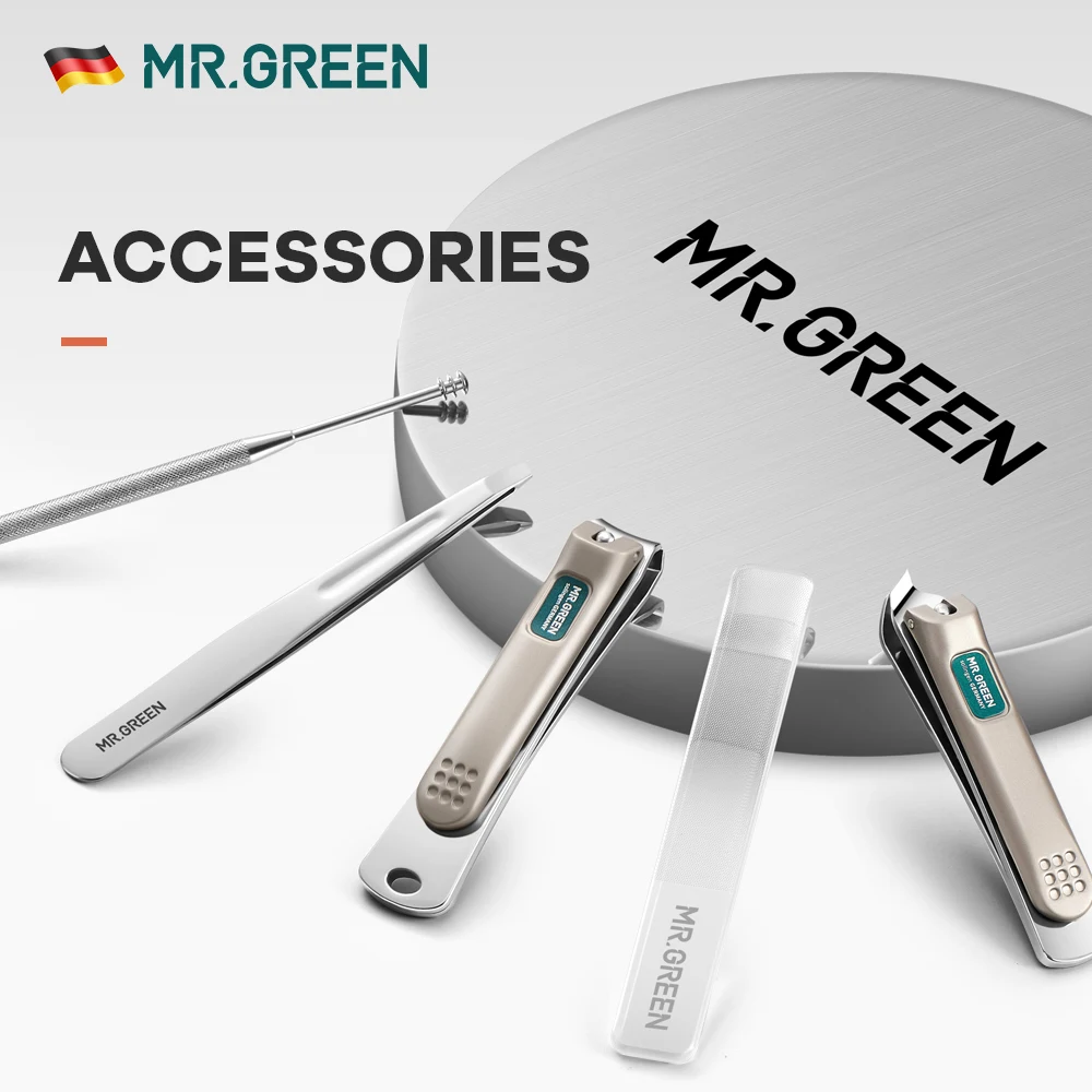 Набор для маникюра MR.GREEN набор кусачков ногтей резак педикюра острые лезвия