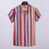 mens t shirt short sleeved shirt summer shirt casual digital printing cardigan collar floral pattern mens t shirt