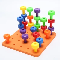 30pcs peg board set montessori therapy fine motor toy for toddlers pegboard develop infant intelligence exercise wholesales%ef%bc%81