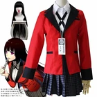 Костюм для косплея Kakegurui, джабами юмеко, униформа японской старшей школы JK, костюм для Хэллоуина, юмеко джабами, набор из 6 предметов