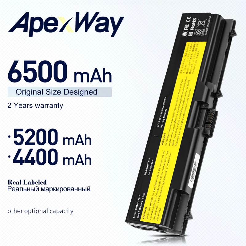 Аккумулятор 10 8 В для ноутбука Lenovo ThinkPad T410 T410i T420 L420 L410 W520 E40 E50 14 &quot15&quot 42T4235 42T4731 51J0499