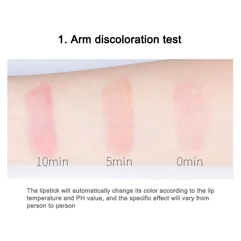 Увлажняющая помада бальзам меняющий цвет при температуре губной помады меньше