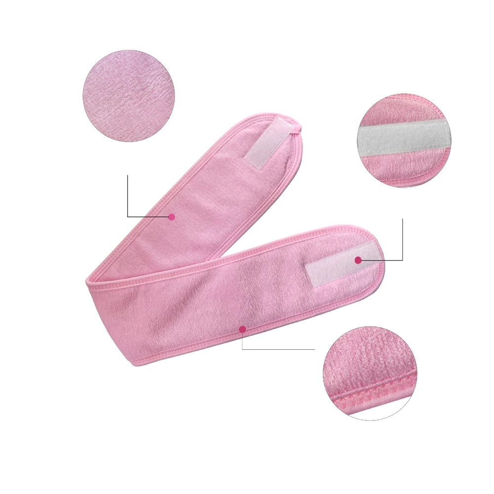 Регулируемая широкая повязка на голову для йоги спа ванны душа макияжа мытья