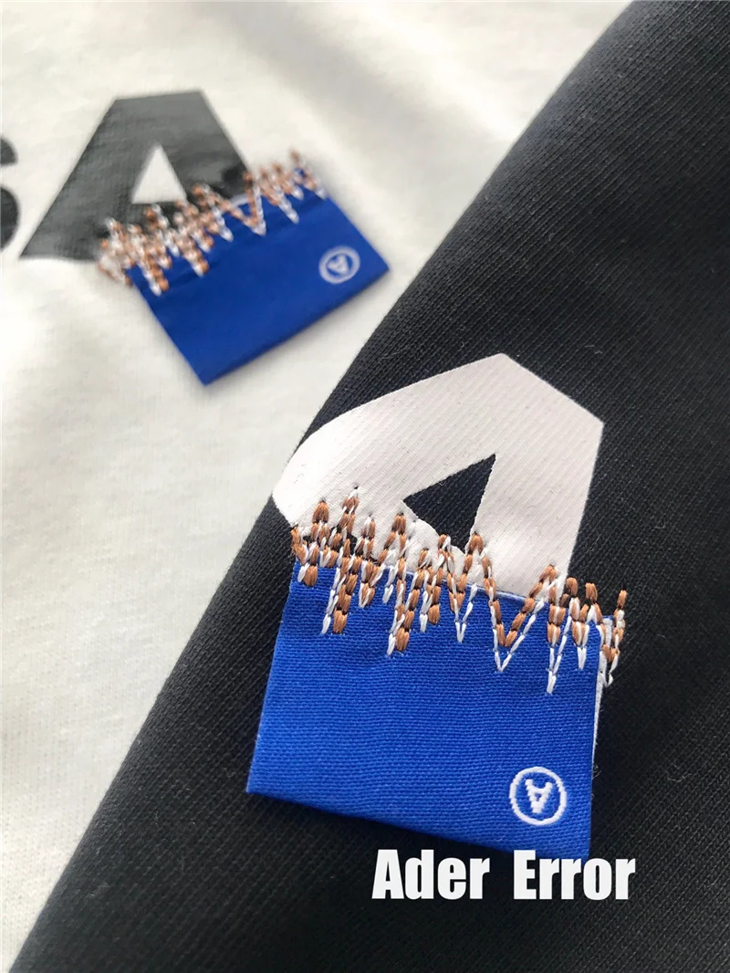 

2021ss Ader Error Space3.0 T Shirt Men Women Tops Tees Embroidered Logo Adererror T-shirt Men Clothing Women Clothes Design