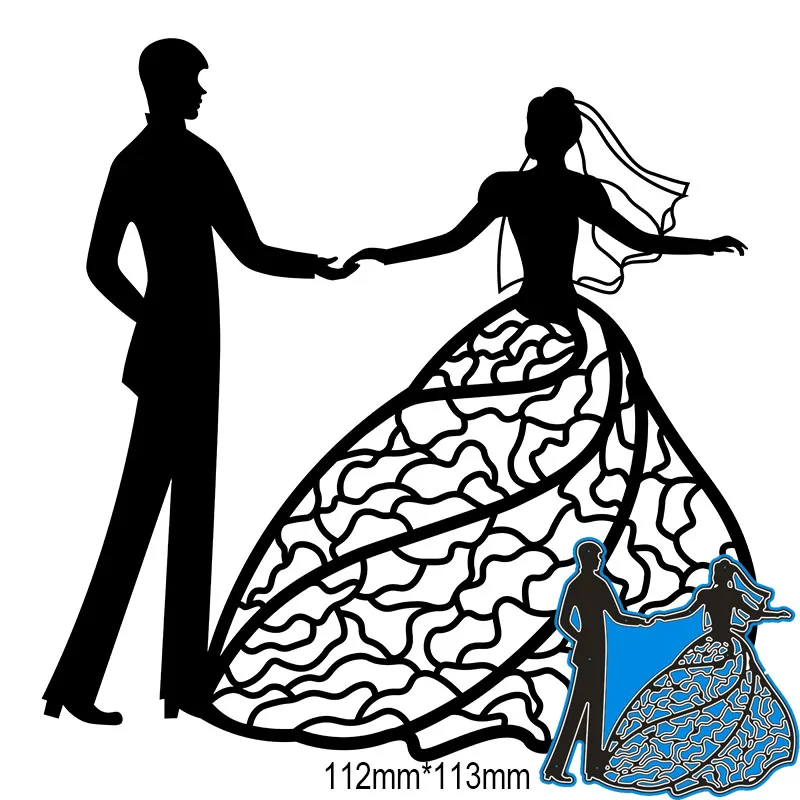 112*113 мм во время свадьбы новые металлические Вырубные штампы для украшения