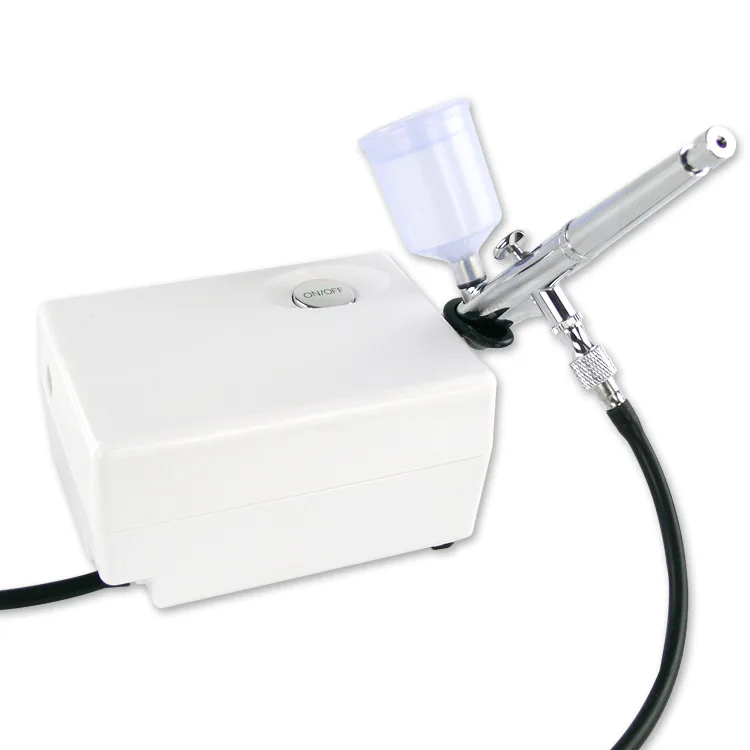 Фото Распыление Цветная аэрозольная краска Воздушный насос Набор аэрографов Модель Ремонт дизайна ногтей Окрашенная модель Раскраска Инструменты для краски Мини-распылитель №1