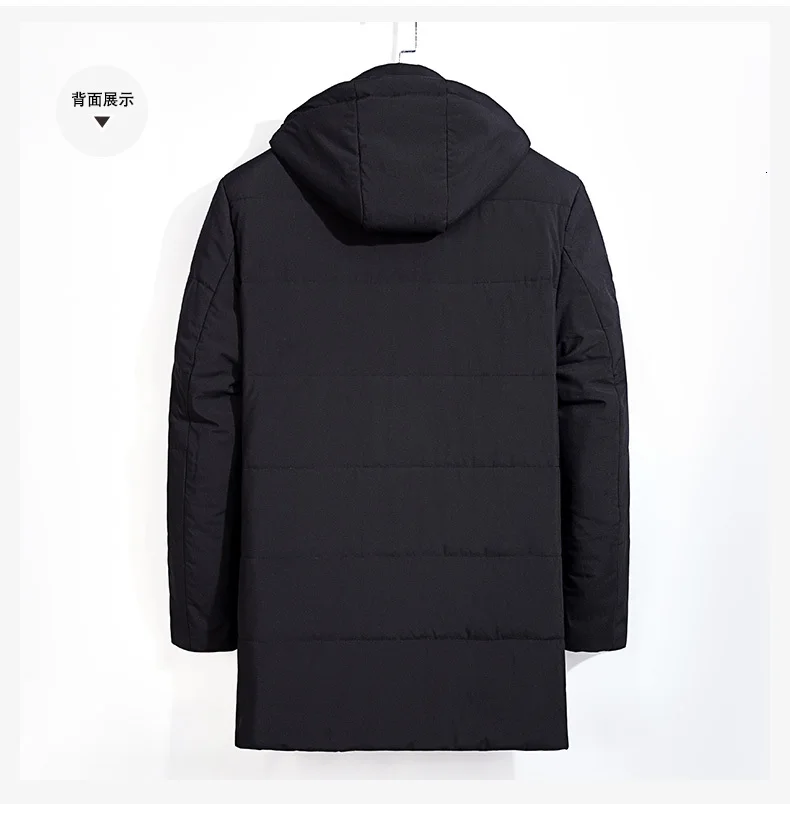 8XL 7XL 6XL Плюс Размер зимний длинный пуховик Мужская брендовая одежда Толстая теплая с капюшоном пуховая парка качество утка dow n пальто черный