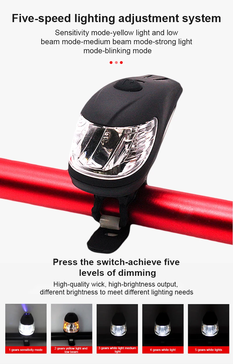 

New Bicycle Smart UBS Rechargeable Light Control Headlight Waterproof Mountain Bike Light Night Cycling Safety Warning Lamp