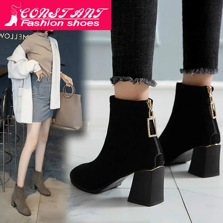 CONSTANT/маленькие ботинки женская обувь из хлопка 2019 г. новые зимние популярные