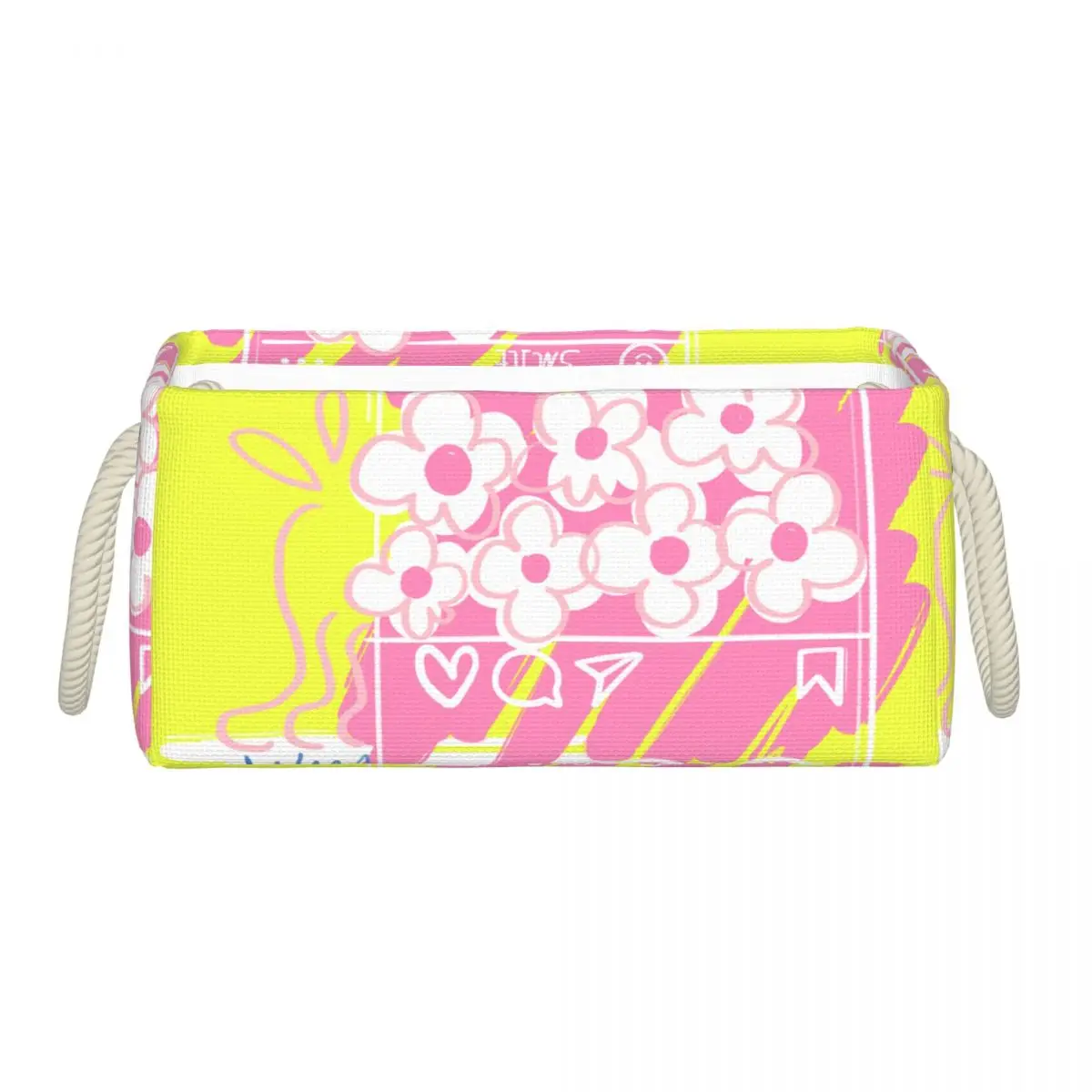 

Mini Storage Basket- Blend Storage Bins for Makeup Book Baby Toy Home Decor Organizers Storage Bin