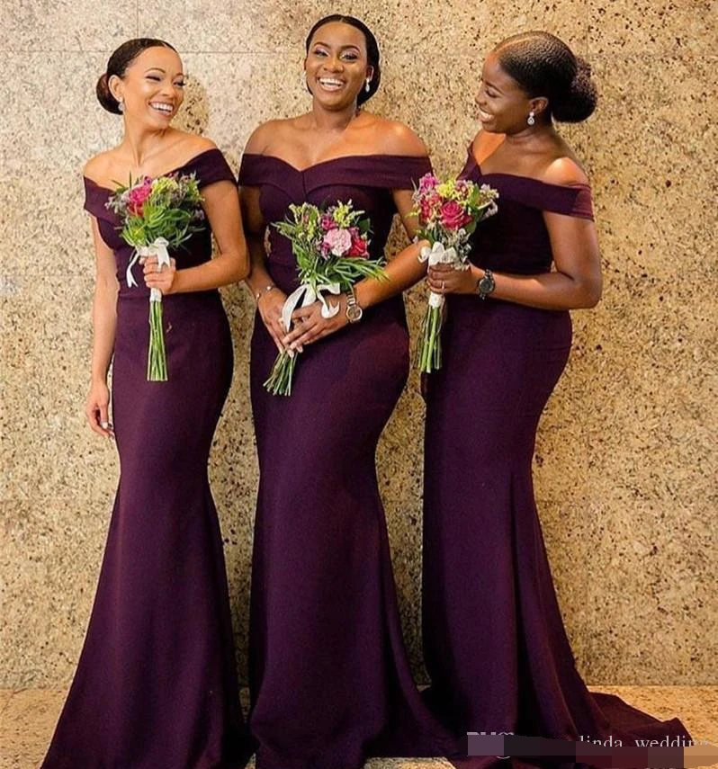 

2019 South African Bridesmaid Dress Cheap Summer Country Garden Church Formal Wedding Party Guest Maid of Honor Gown Plus Size