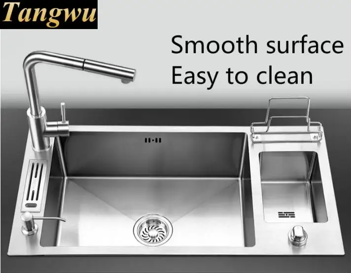 Бесплатная доставка домашняя большая кухонная ручная раковина vogue одиночная для