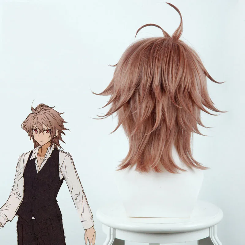Fate/Apocrypha Hero Chigurh смешанный дымчатый коричневый парик для косплея аниме |