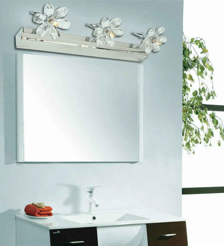 C Цветочные зеркальные фары светодиодная лампа для зеркала шкафа ванной комнаты