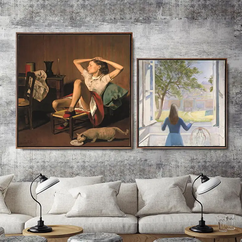 Настенные художественные модульные картины печать в скандинавском стиле