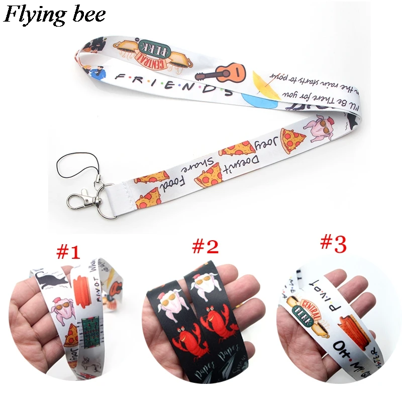 Flyingbee дружба ремешок брелок держатель для ключей женский на шею ID карты телефон