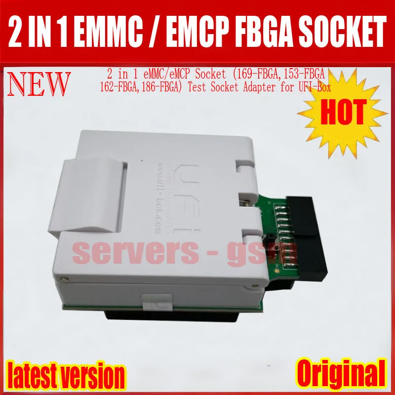 2021 новый оригинальный разъем 2 в 1 eMMC/eMCP (169 FBGA 153 162 186 FBGA) тестовый переходник для UFI