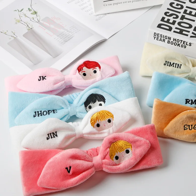 Повязка на голову с вышивкой из мультфильма Kpop bangtan boys|Набор канцтоваров| |