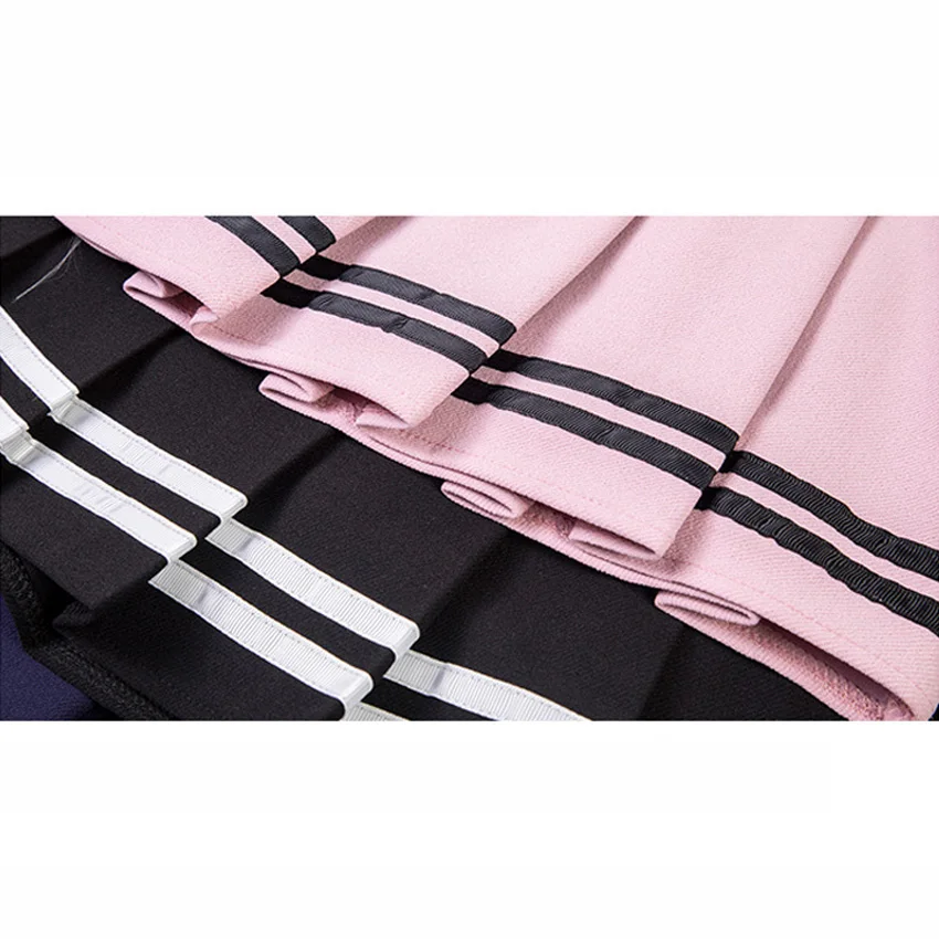 

Tracksuit Tennis Skirt Women Elastic High Waist Japanese Style Cosplay JK Uniforms Baseball Skirt with Inner Shorts Sportswear
