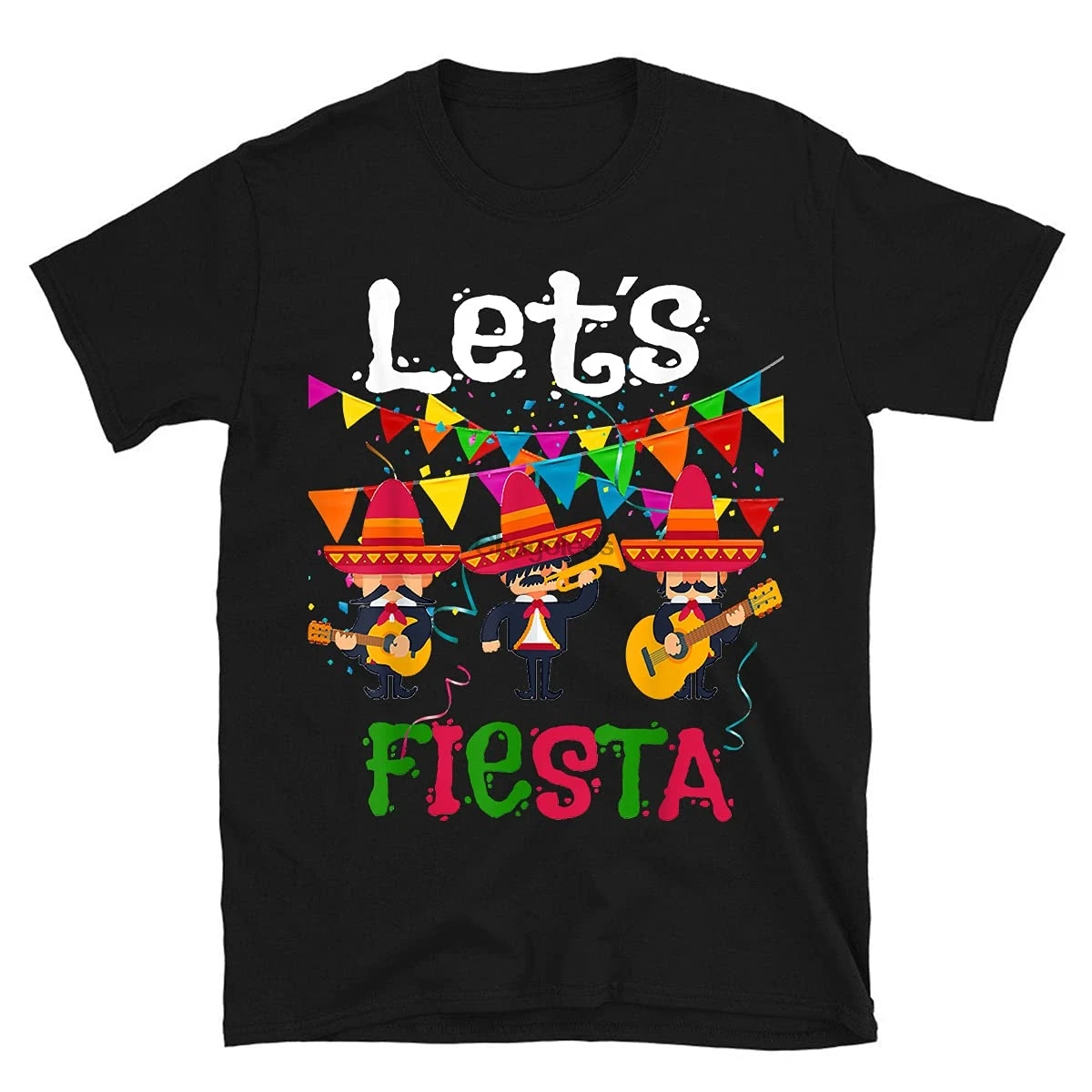 Смешная Мексиканская футболка Let Fiesta 5 De Mayo унисекс