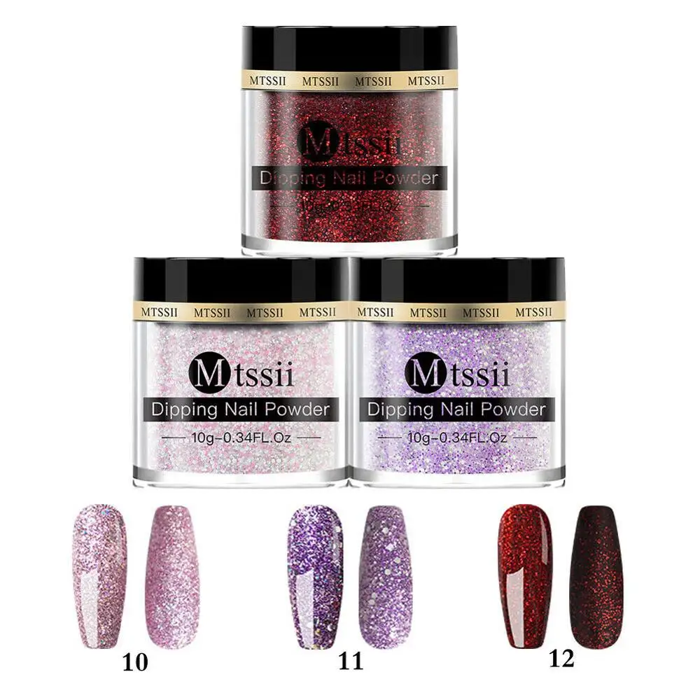 Матовый порошок для ногтей Mtssii натуральное сухое украшение без лампы с