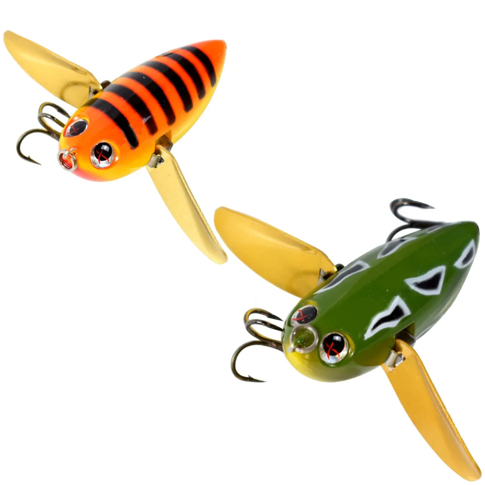 Металлический Поппер Topwater для ловли окуня в океане 58 мм 12 5 г с крыльями из