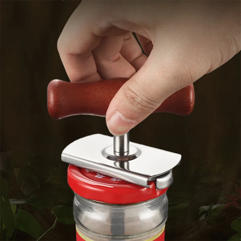 Ручной консервный нож из нержавеющей стали регулируемый для варенья 1 4