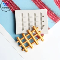 1pcs fence silicone decorating molds cake silicone mold sugarpaste candy chocolate clay mould