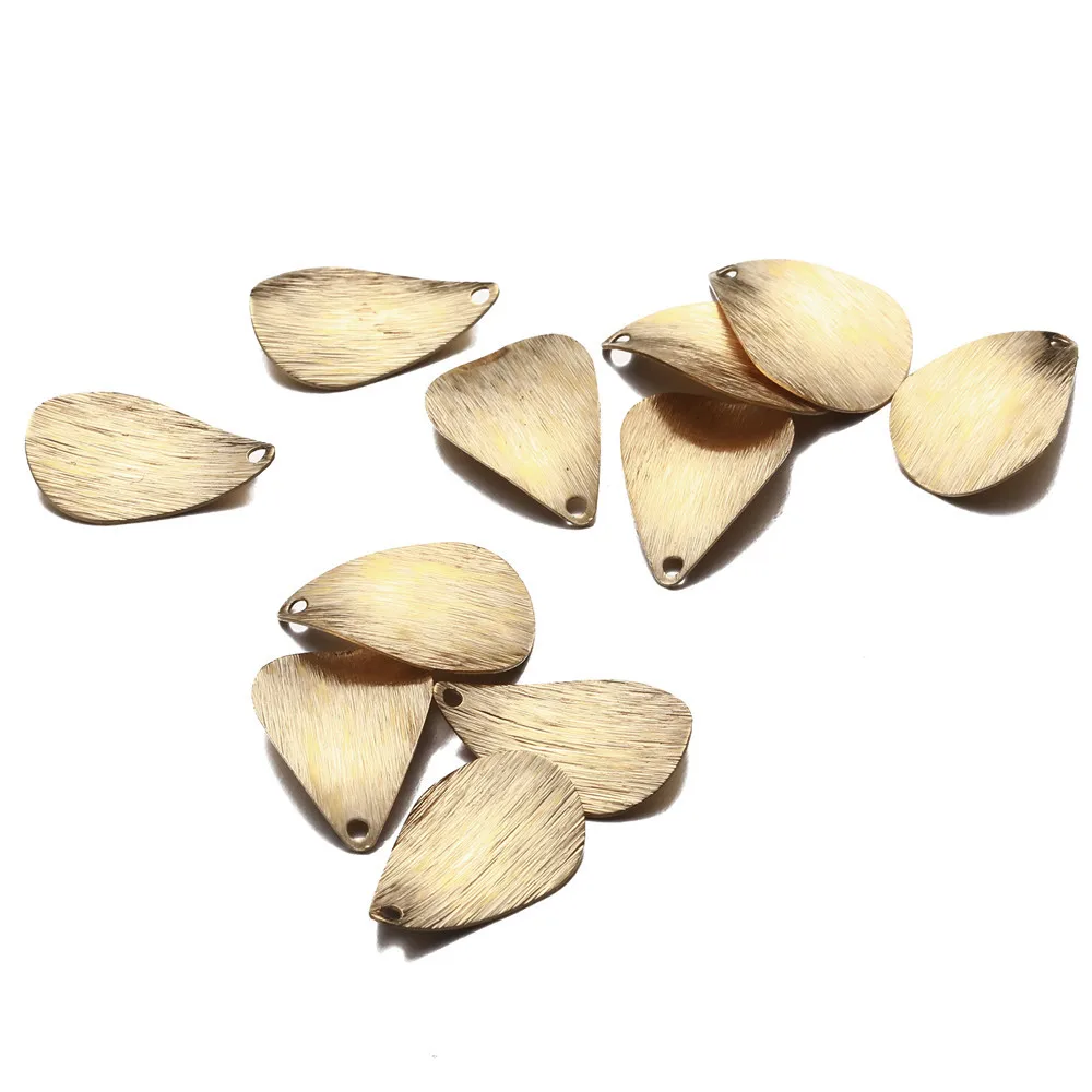 50 шт./лот медные Подвески в форме дерева подвески капли воды для самостоятельного