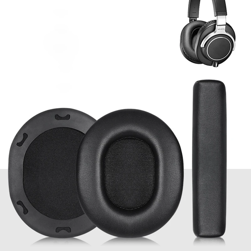 Кожаные амбушюры для наушников Audio Technica ATH M70X наушники-вкладыши из пены с эффектом