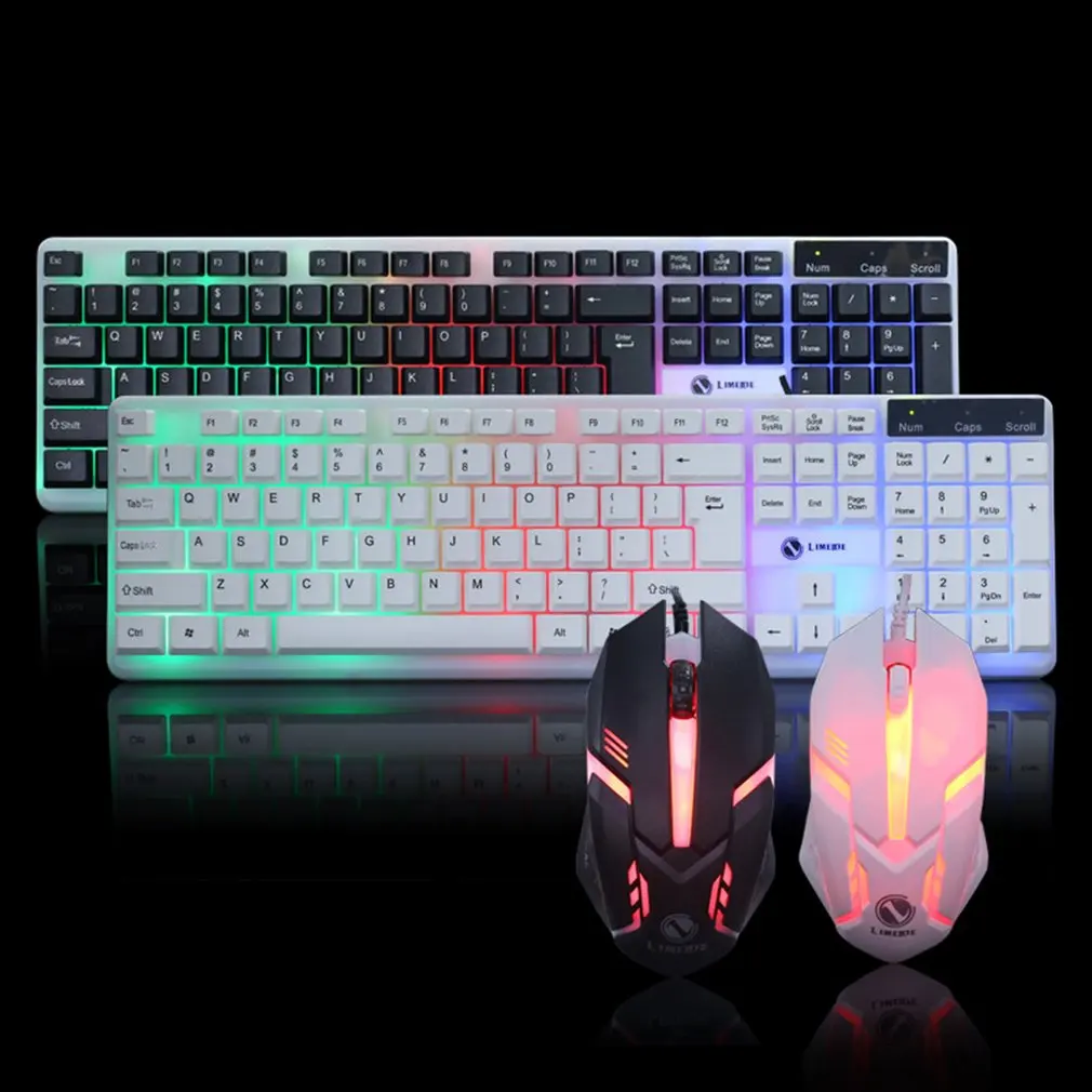 

T11 Mechanism Keyboard Mouse Kit Suit For Game Home Office Laptop Desktop Ergonomic Waterproof Suit