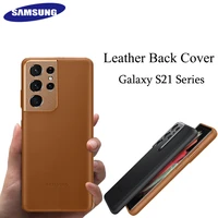 original samsung galaxy s21 ultra s21 plus s21 5g leather protection cover for galaxy note20 back case ef vg998