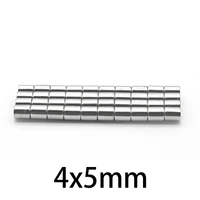 50 800pcs 4x5mm n35 neodymium magnetic circular rare earth magnet ndfe 45 mm micro small round crafts magnets
