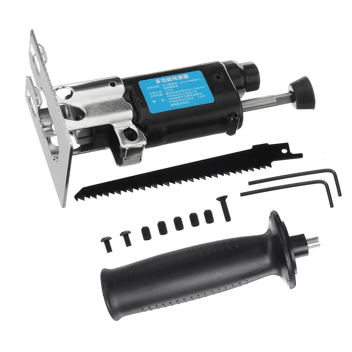 

48V Cordless Reciprocating Saw + 4 Saw Blades Metal Cutting Wood Tool Portable Woodworking Cutters with 1/2 Batterys Charge