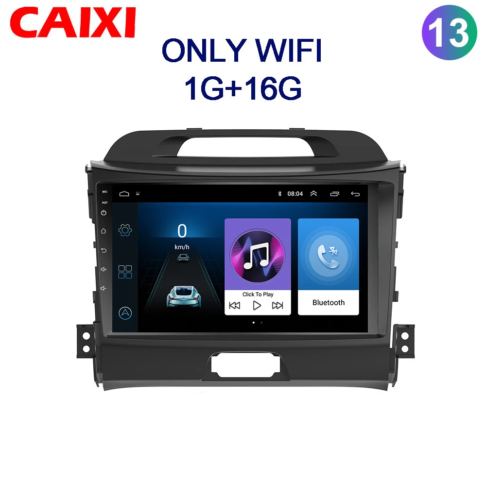 Cx-SP-UI1 CaiXi автомобильный Радио мультимедийный dvd-плеер GpS навигация для KIA Sportage 2011 2012 2013 автомобильный Android 8,1 2din видео плеер - Цвет: Cx-SP-UI1