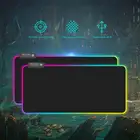 Супер-большой светоизлучающий коврик для клавиатуры игровой коврик для мыши с боковой блокировкой утолщенный семицветный RGB светильник s коврик игровой коврик для клавиатуры