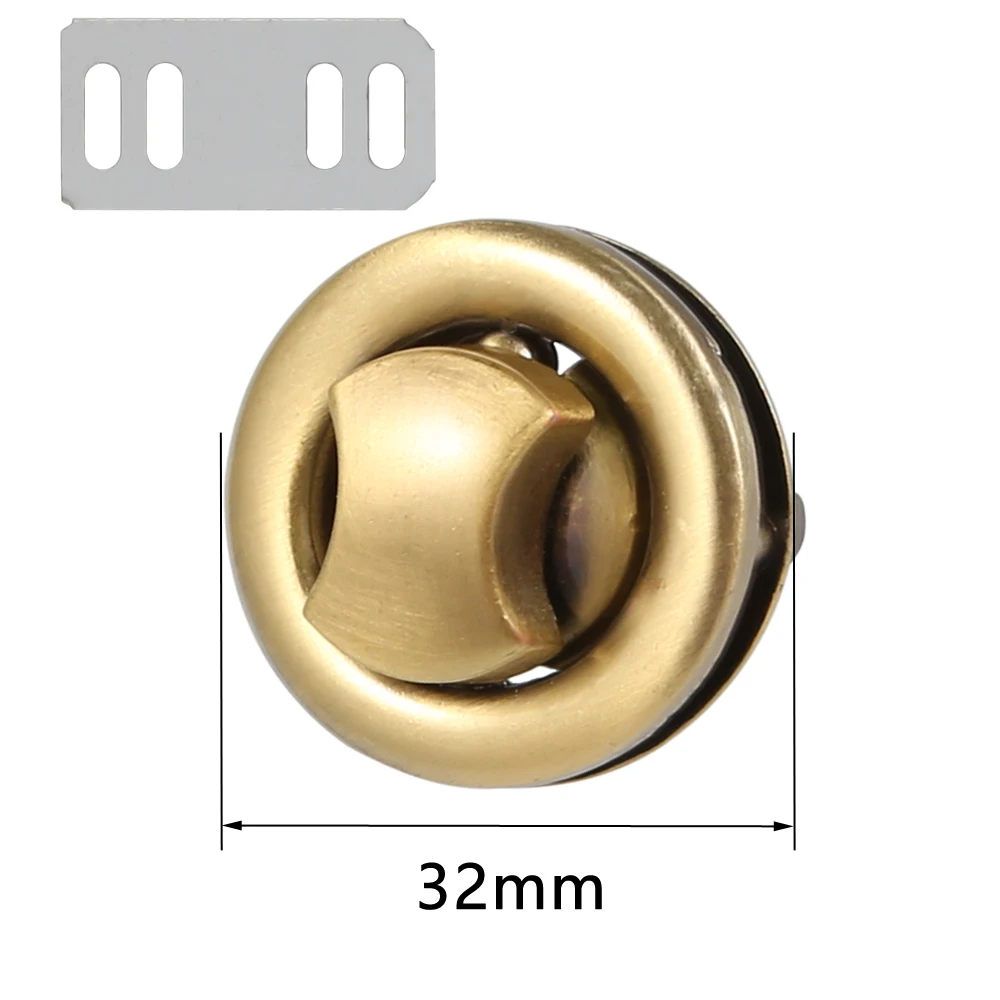 Металлическая круглая сумка 3 2 см с поворотным замком застежка кожаное ремесло