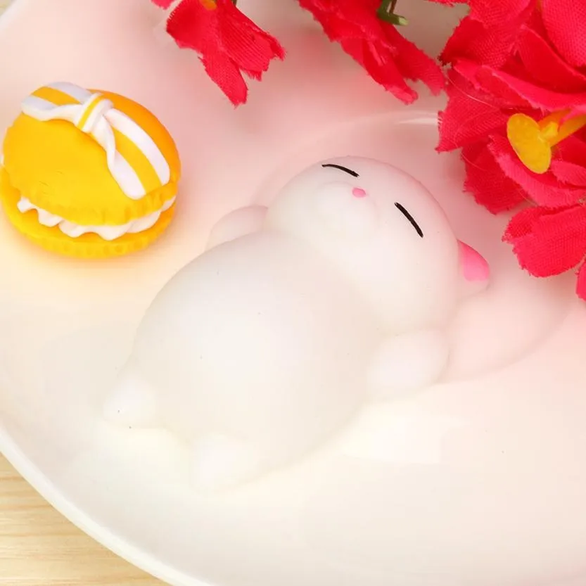 Сжимаемая кавайная кошка сжимаемая Веселая Детская игрушка снятие стресса Декор