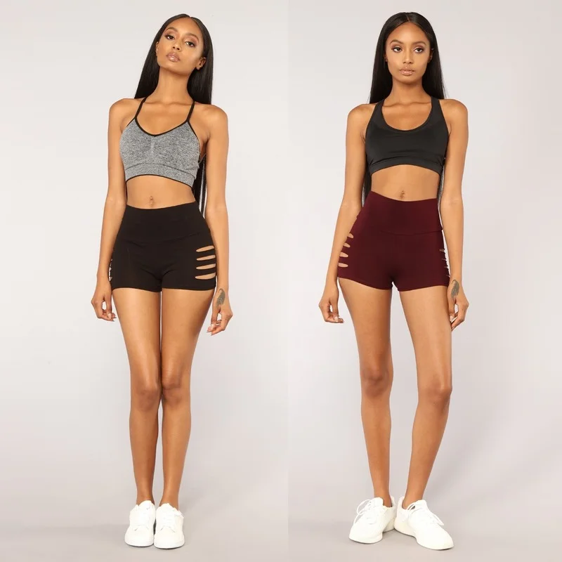 

Amazon New Side Hole Sports Shorts for Comfort, High Waist Stretch Three-point Pants