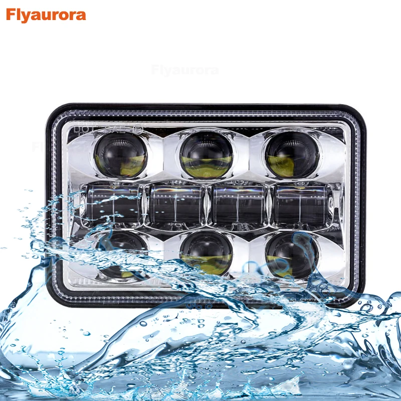 2 шт. прямоугольные светодиодные фары 4x6 дюймов|Фара для авто в сборе| |