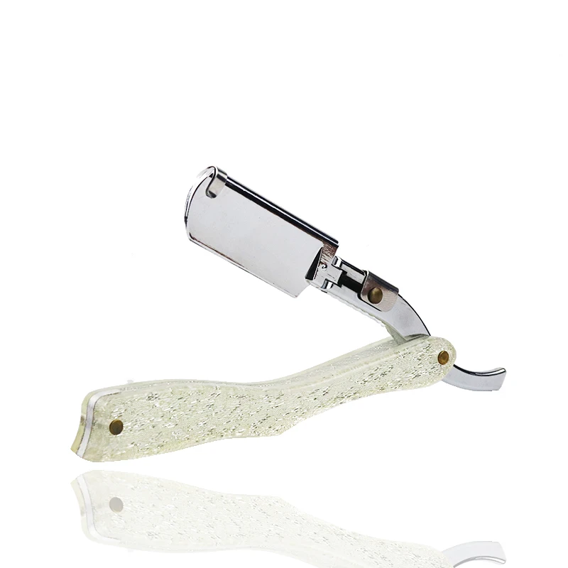Japanese Style Crystal Status Handle Men'S Shaving Tools Beard Folding Straight Razor Holder Barber | Красота и здоровье