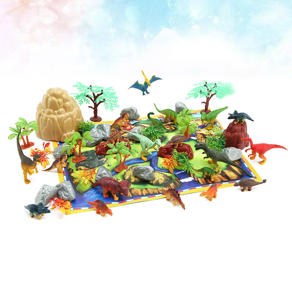 

50pcs Dinosaurs Set Simulation Plant Dinosaurs Model Toys for Kids Children Packaged