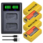 Аккумулятор Batmax 2160 мАч NP-FW50 NPFW50 + новое светодиодное двойное зарядное устройство для Sony NEX 5T 5R 5TL 5N 5C 5CK A7R A7 F3 3N 3CA55 A37 A5000 A6000